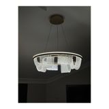 Genel Markalar Modern LED Kristal Sarkıt Avize – Gold Kasa | Lüks Salon ve Yemek Odası Aydınlatması