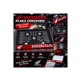 Genel Markalar Motosiklet Motor Plakalığı HONDA (Pleksi Lazer Kesim)