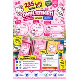 Genel Markalar Okul Etiketi Kalem Defter 235 Adet Kişiye Özel İsim Yazılabilen Sticker
