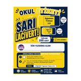 Genel Markalar Okul Etiketi Taraftar Özel Sarı Lacivert Suya Dayanıklı Yapışkanlı Etiket
