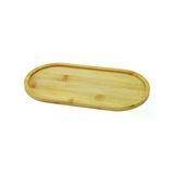 Genel Markalar OVAL AHŞAP BAMBU YAĞDANLIK ALTLIK 12X23CM (4745)