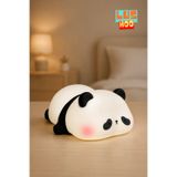 Genel Markalar Panpo - Panda Figürlü Şarjlı Silikon Gece Lambası 3 Kademe Dokunmatik USB-C