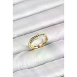Genel Markalar Pirinç Gold Renk Zirkon Taşlı Vintage Kadın Yüzük TJ-BYK3862