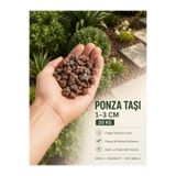 Genel Markalar Ponza Taşı 1-3 cm 20 kg Doğal Dekoratif Bahçe Peyzaj ve Saksı Taşı