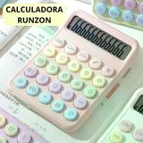 Genel Markalar Runzon Renkli Hesap Makinesi Yuvarlak Uçlu 12 Hane Mavi RZ-822 (4745)