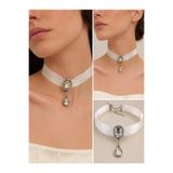 Genel Markalar Saten gelin chocker kolye
