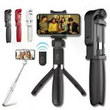 Genel Markalar Selfie Stick L01 Bluetooth Kumandalı Selfie Çubuğu Tripod Monopod (4745)