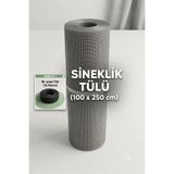 Genel Markalar SİNEKLİK Tül teli 100x250 +SİYAH 15 METRE FİTİL