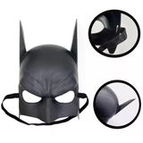 Genel Markalar Siyah Renk Çocuk Boy Arkadan Lastikli Batman Maskesi 20x14 cm