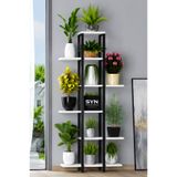 Genel Markalar SYN Design 6 Katlı Çiçeklik Metal Ayaklı Saksılık Bitki Standı Dekoratif Raf 150cm