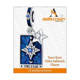 Genel Markalar Tarot kartı yıldız sallantılı charm | Asafaccessory