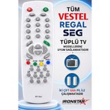 Genel Markalar tüm modellere uyumlu kumanda - tüm tüplü tv modellerine uyumlu vestel - seg - regal kumandası - vestel kumanda - seg kumanda - regal kumanda.