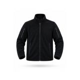 Genel Markalar Unisex Fermuarlı Taktik Polar Mont ve Hırka - Siyah, XL Beden SRNTY24