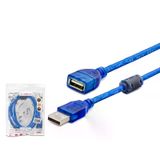 Genel Markalar Usb Uzatma Kablosu 3 M - Şeffaf Mavi HDX7535