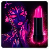 Genel Markalar UV Neon Pembe Ruj – Karanlıkta Parlayan Makyaj Boyası
