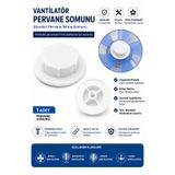 Genel Markalar Vantilatör Pervane Sıkma Somunu Tek Somun Global Standart Versiyon Bütün Pervanelere Uyumlu 0,7cm Delik Çapı