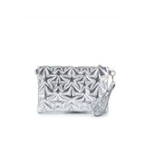 Genel Markalar Veloura Yıldız Dikişli Clutch Star Kadın Çanta Gold Rugan