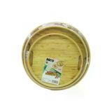 Genel Markalar YUVARLAK - 3 BOY BAMBU AHŞAP TEPSİ SETİ 30--35--38CM (4745)