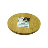 Genel Markalar YUVARLAK=24.5CM AYAKLI= 4CM DÜZ YÜZEY AHŞAP BAMBU SUNUM TEPSİSİ - MİNİ SOFRA (4745)