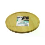 Genel Markalar YUVARLAK=24.5CM AYAKLI=4CM KENARLI YÜZEY AHŞAP BAMBU SUNUM TEPSİSİ - MİNİ SOFRA (4745)
