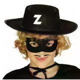 Genel Markalar Z Logolu Zorro Şapkası ve Zorro Maskesi Çocuk Boy