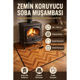 Genel Markalar Zemin Koruyucu Soba Muşambası - Ahşap Desenli - Biyeli - 80x100 cm
