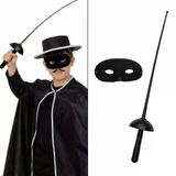 Genel Markalar Zorro Kostüm Plastik Aksesuar Seti – Maske ve Kılıç (67 cm)