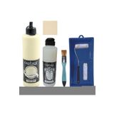 Genel Mobilya Boyası-Cadence Multisurface H-005 Taffy 500Ml Ultimate Vernik Parlak 250Ml Saten Rulo Set Taffy
