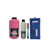 Genel Mobilya Boyası-Cadence Multisurface H-025 Fuşya 2Lt Ultimate Parlak Vernik 500Ml Saten Rulo Set Fuşya Tek Ebat