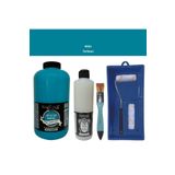 Genel Mobilya Boyası-Cadence Multisurface H-041 Turkuaz 2Lt Ultimate Parlak Vernik 500Ml Saten Rulo Set Tek Ebat