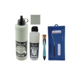 Genel Mobilya Boyası-Cadence Multisurface H-050 Yosun 500Ml Ultimate Vernik Parlak 250Ml Saten Rulo Set Yosun Tek Ebat