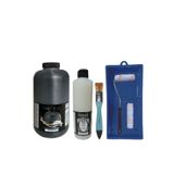 Genel Mobilya Boyası-Cadence Multisurface H-060 Siyah 2Lt Ultimate Parlak Vernik 500Ml Saten Rulo Set Siyah