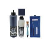 Genel Mobilya Boyası-Cadence Multisurface H-062 Lacivert 500Ml Ultimate Vernik Parlak 250Ml Saten Rulo Set Lacivert Tek Ebat