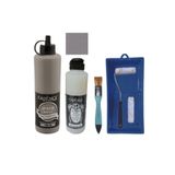 Genel Mobilya Boyası-Cadence Multisurface H-066 Taş 500Ml Ultimate Vernik Parlak 250Ml Saten Rulo Set Taş Tek Ebat