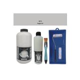 Genel Mobilya Boyası-Cadence Multisurface H-074 Soğuk Gri 2Lt Ultimate Parlak Vernik 500Ml Saten Rulo Set Soğuk Gri