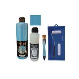Genel Mobilya Boyası-Cadence Multisurface H-099 Fresco 500Ml Ultimate Vernik Parlak 250Ml Saten Rulo Set Fresco Tek Ebat