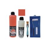 Genel Mobilya Boyası-Cadence Multisurface H-105 Nar Çiçeği 500Ml Ultimate Vernik Parlak 250Ml Satenruloset Nar Çiçeği Tek Ebat