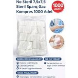 Genel Nonsteril Emici Kompres Gazlı Bez 1000 Adet Yüksek Emici