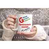 Genel Öğretmen Temalı Kişiye Özel Seramik Kupa Bardak - 001 - Beyaz