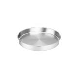 Genel Paslanmaz Çelik Yuvarlak Fırın Tepsisi, 36x9 cm, 6 LT, INOX, Tek Parça
