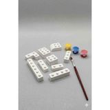 Genel Puzzle (Yap Boz) Figürlü Taş Boyama Seti 10 Parça Figür&fırça ve 3 Renk Boya
