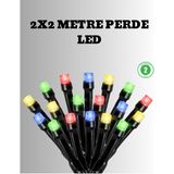 Genel Tedarik 2x2 Metre Pil ile Çalışan Perde LED Işık – 8 Modlu Dekoratif - EMTHBA2228-2594