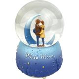 Genel Tedarik Beyaz Ay - White Moon Işıklı ve Müzikli Kar Küresi