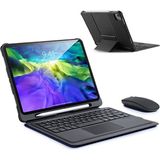 Genel Tedarik Dux Ducis iPad 11 Pro 10.9 Kablosuz Bluetooth Klavye Touchpad Kılıf 2021-2020-2018 - EMTHBA1200-7