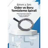 Genel Tedarik Lavoba ve Gider Açıcı Spiral & 5metre Susta