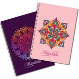 Genel Tedarik Mandala Boyama Kitabı -A4 2li Set-Toplam 40 Boyama Görseli