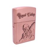 Genel Tedarik Neşet Ertaş Gravür İşlemeli Metal Çakmak - Bronz Renk