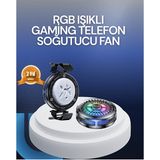 Genel Tedarik Rgb LED Telefon Soğutucu Fan Yüksek Hızlı Soğutma Oyuncu Cooler - EMTHBA9272-3153