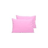 Genel%100 Pamuklu Saten Yastık Kılıfı, Bej, 55x75cm Büyük Boy, 2'li Set (pembe)