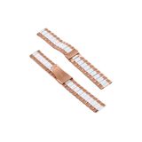 GENELOEM 22MM Gear S3 Watch 4 -GT2 GT2E 46MM KayışKordon Seramik Paslanmaz Çelik-(5775) - siyah-rose-gold Akıllı Saat Kordon STEPCO4066-6886
